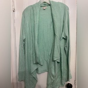 NWOT Mint colored open cardigan XXL
